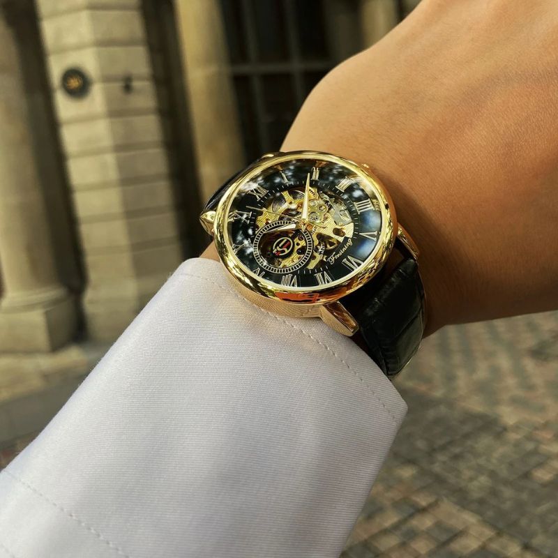 Montre mécanique de luxe mode